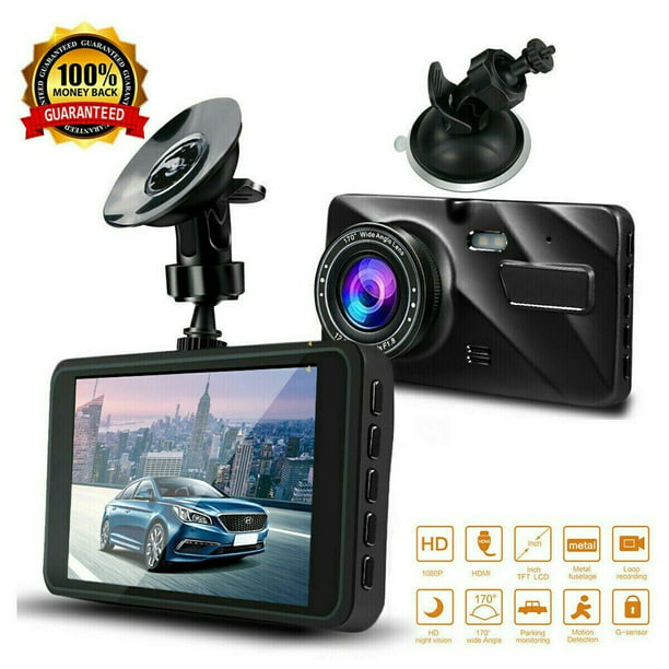 HD Dual Lens Car DVR Dash Cam With Rear View Camera Night Vision Video Recorder 